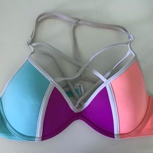 Pink/Victoria Secret cross in front bikini top